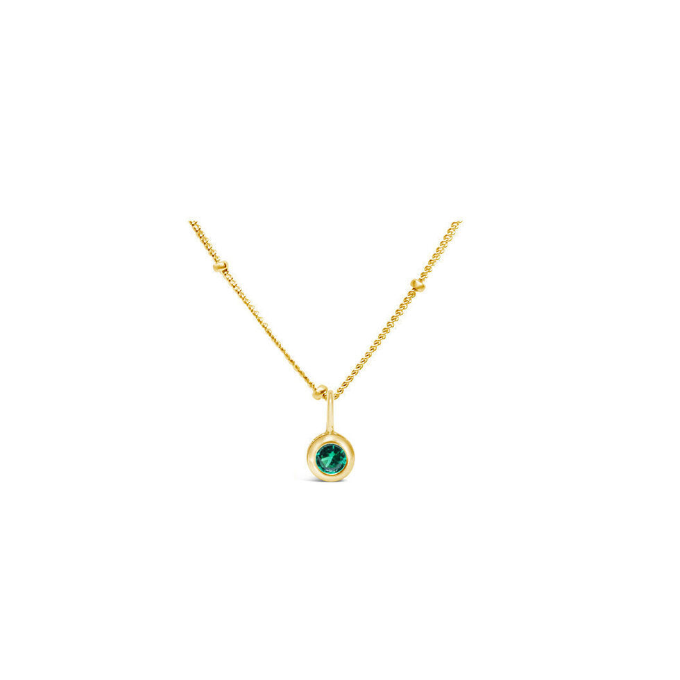 Stia May Birthstone Necklace Gold