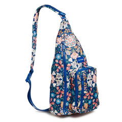 Vera Bradley ReActive Sling Backpack Enchanted Mandala Blue.
