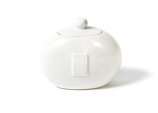 White Small Dot - Big Cookie Jar Front View 1120