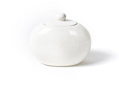 White Small Dot - Big Cookie Jar Back View