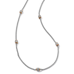 Meridian Two Tone Long Necklace Front View