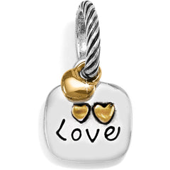 Family Silver Love Charm back