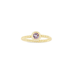 Luca and Danni June Birthstone Ring Gold