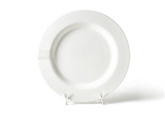 White Small Dot - Entertaining Round Platter Front View