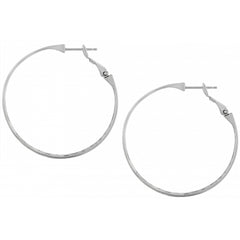 Contempo Large Hoop Earrings Side View