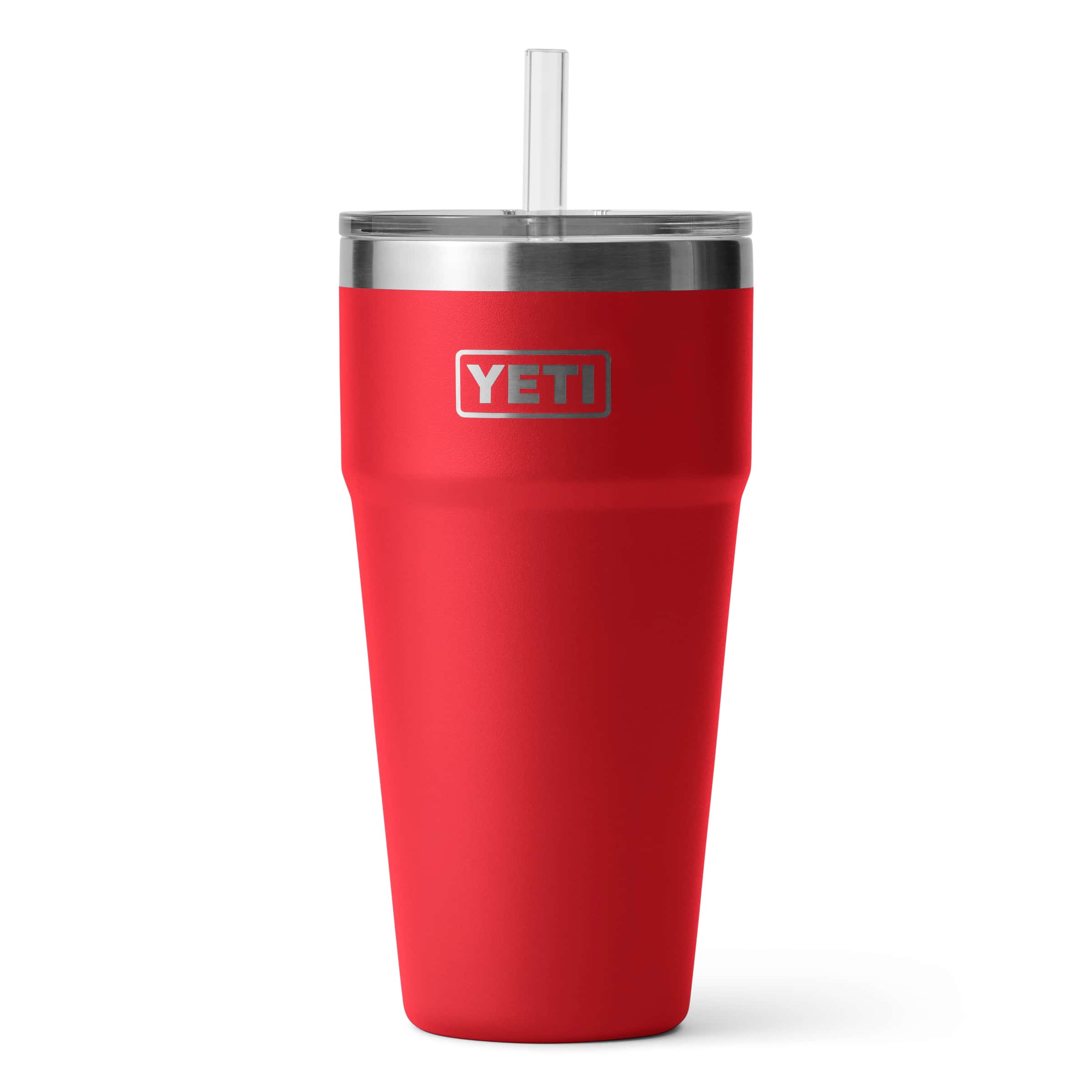 YETI Rambler 35 oz Straw Mug, Vacuum Insulated, Stainless  Steel, Rescue Red: Home & Kitchen