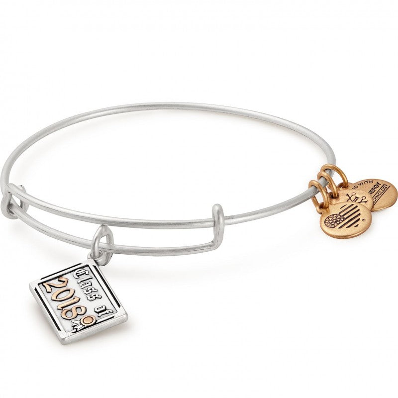 Class Of 2018 Charm Bangle Silver 