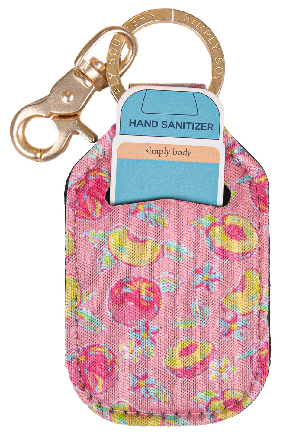 Simply Southern Varsity Keychain with Pink Initial - K