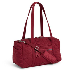 berry red travel bag