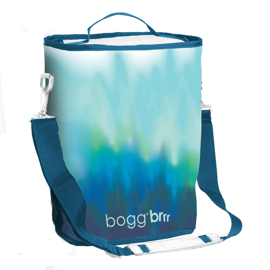 Bogg Bag cooler insert in the color blue, with a shoulder strap