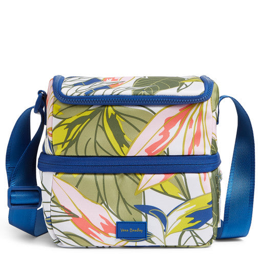 Vera Bradley ReActive Expandable Lunch Cooler Rain Forest Leaves