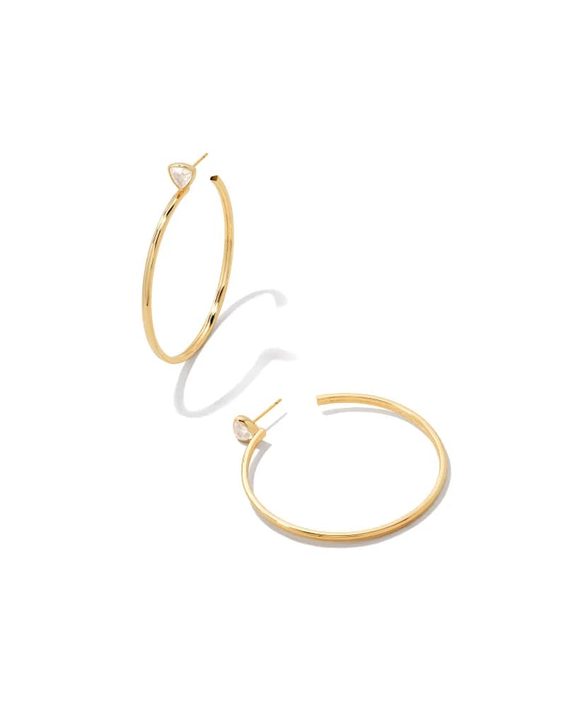 Kendra Scott Arden hoop earrings in gold 