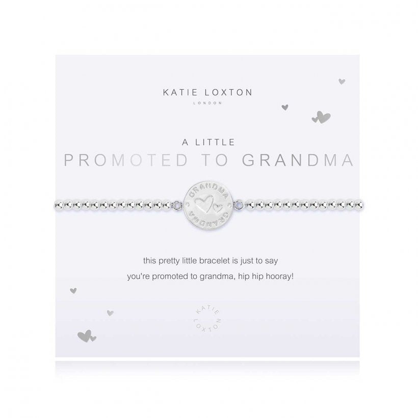 A Little Promoted to Grandma Silver Bracelet