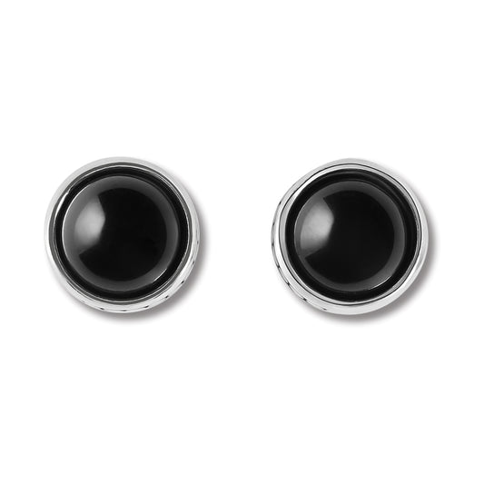 Brighton - Pebble Dot Onyx Post Earrings - Image 1 1500