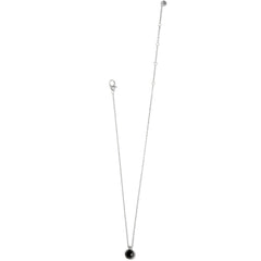 Pebble Dot Onyx Short Necklace - Adjustable length