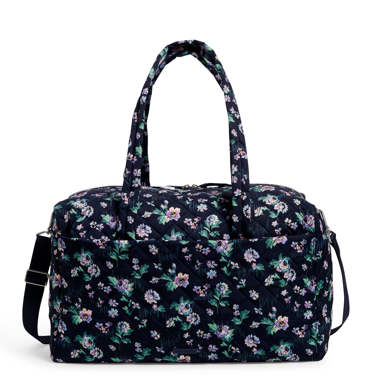 Large Travel Duffel Bag  Vera Bradley Navy Garden Pattern – Occasionally  Yours