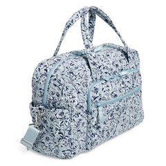 Vera Bradley® - Side view of a Weekender Travel Bag In Perennials Gray