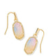 Kendra Scott Lee Drop Earrings Gold Pink Watercolor Drusy