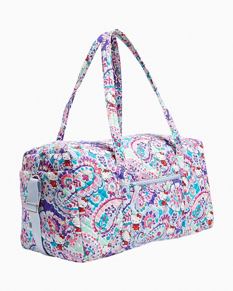 Large Travel Duffel Hello Kitty Paisley