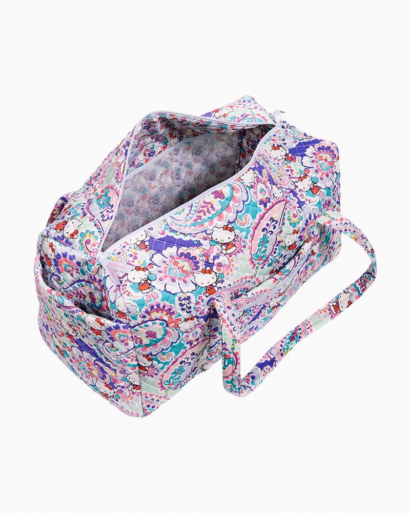 Large Travel Duffel Hello Kitty Paisley