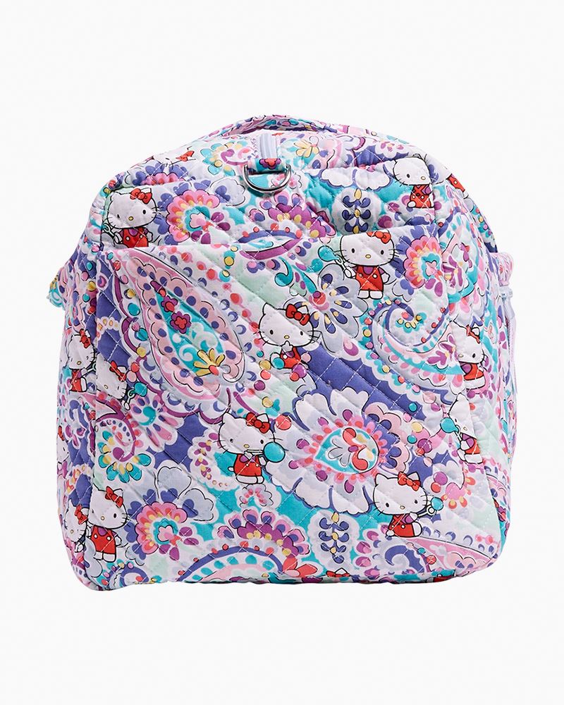 Large Travel Duffel Hello Kitty Paisley