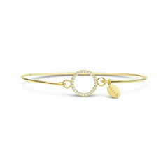Stia Pave Icon Bracelet Circle Gold