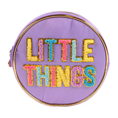 Sparkle Round Case - Little Things - Purple - Simply Southern