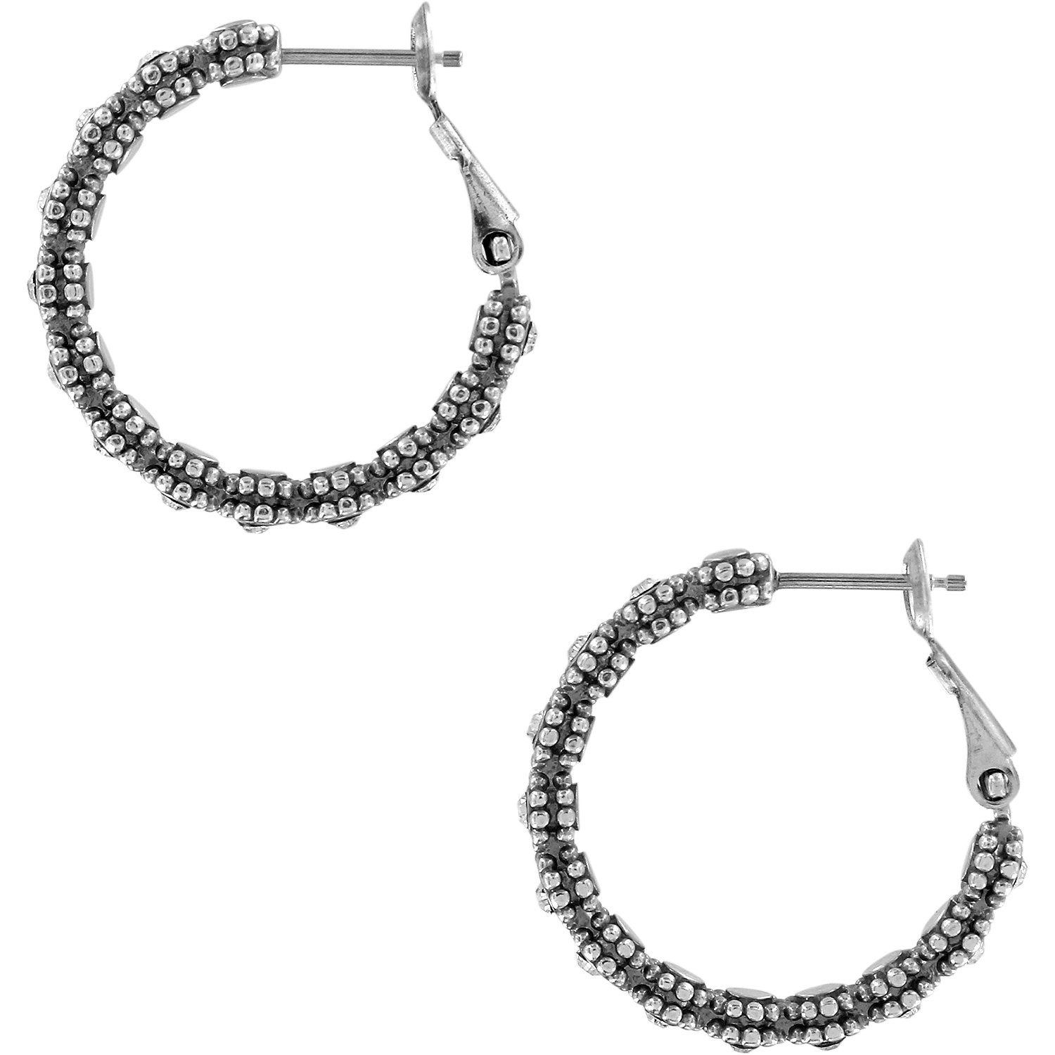 Twinkle Splendor Small Hoop Earrings Side View