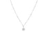 Stia Charm & Chain Necklace Pave Disk Silver