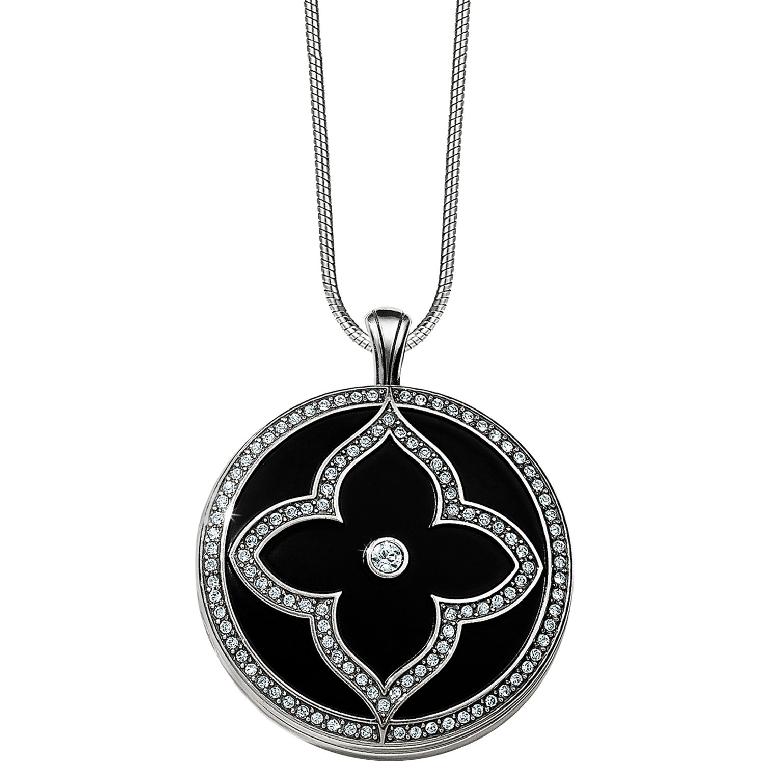 Toledo Alto Noir Convertible Locket Necklace Front View