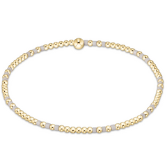 Gameday Hope Joy Pattern 2mm Bead Bracelet