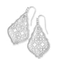 Addie Rhodium Mix Earrings In Silver Filigree Mix