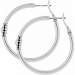 Twinkle Medium Hoop Earrings Silver 