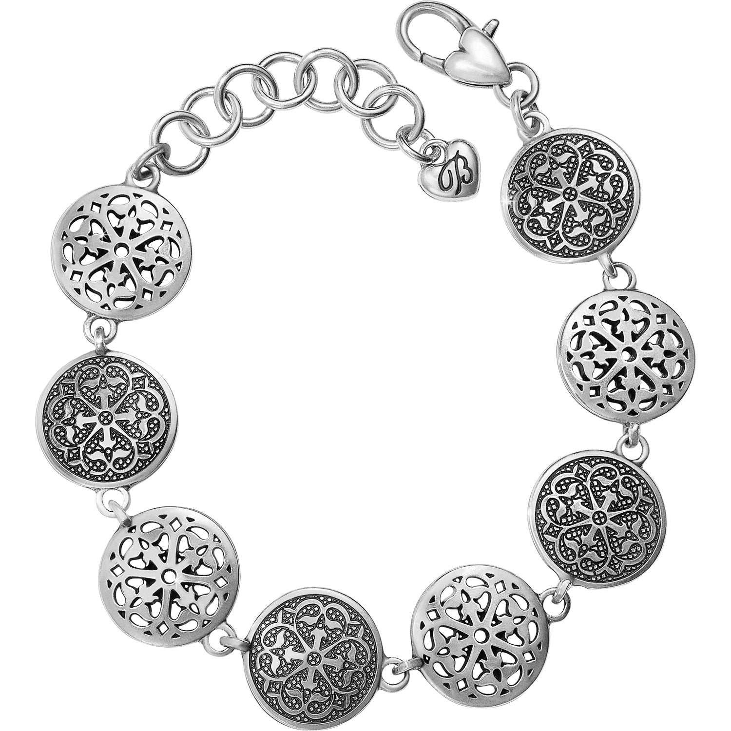 Ferrara Medallion Link Bracelet Front View