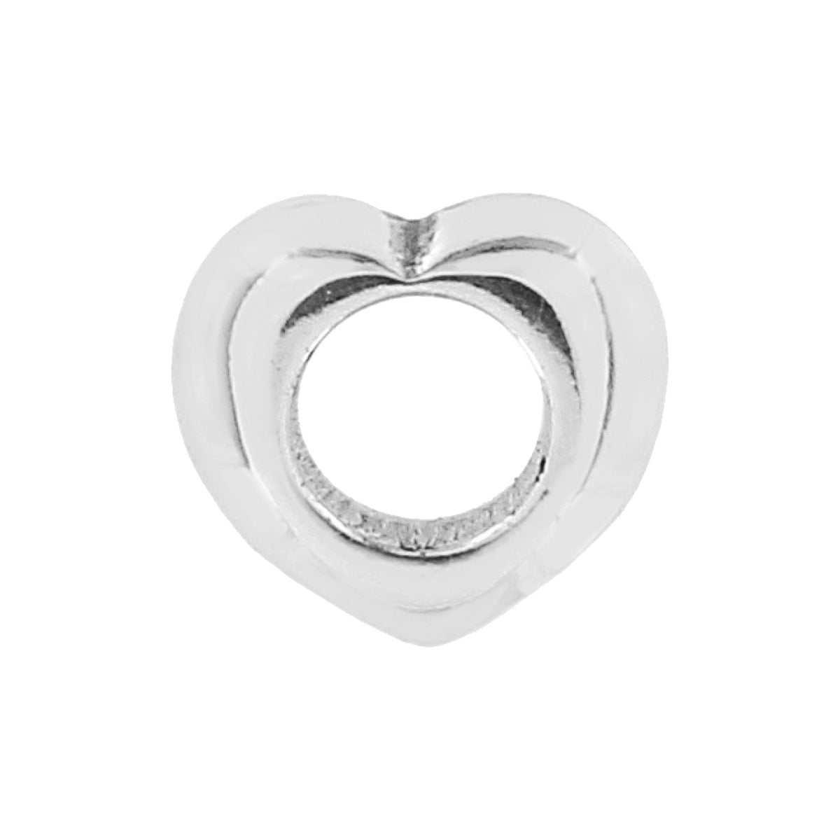 Heart Snap Bead Front View