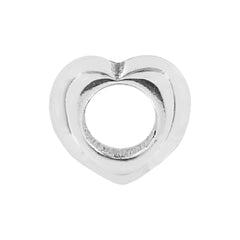 Heart Snap Bead Front View