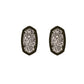 Ellie Earring Gunmetal Platinum Drusy