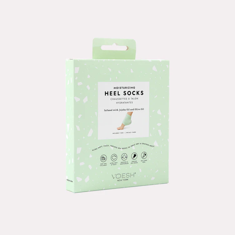 Voesh Moisturizing Heel Socks | Mint