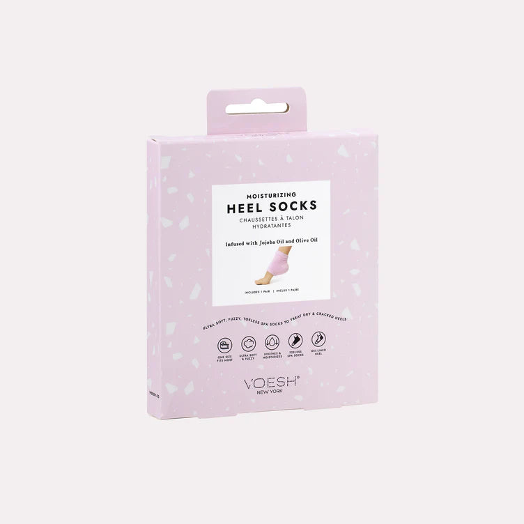 Voesh Moisturizing Heel Socks | Pink