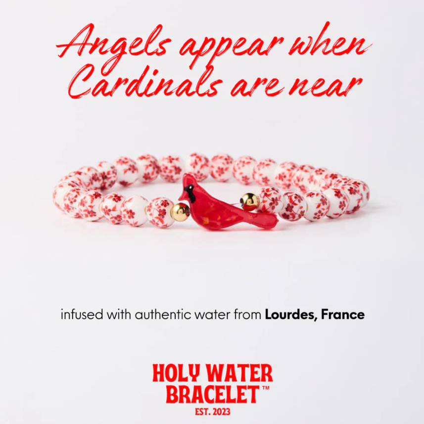Holy Water Porcelain Cardinal