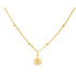 Stia Mini Disk Letter Necklace "Y" Gold 