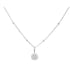 Stia Mini Disk Letter Necklace - "Q" Silver
