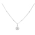 Stia Mini Disk Letter Necklace "X" Silver