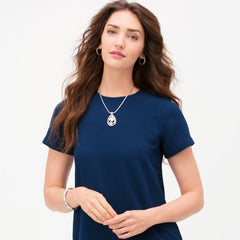 Contempo Medium Hinged Bangle Bracelet Model View