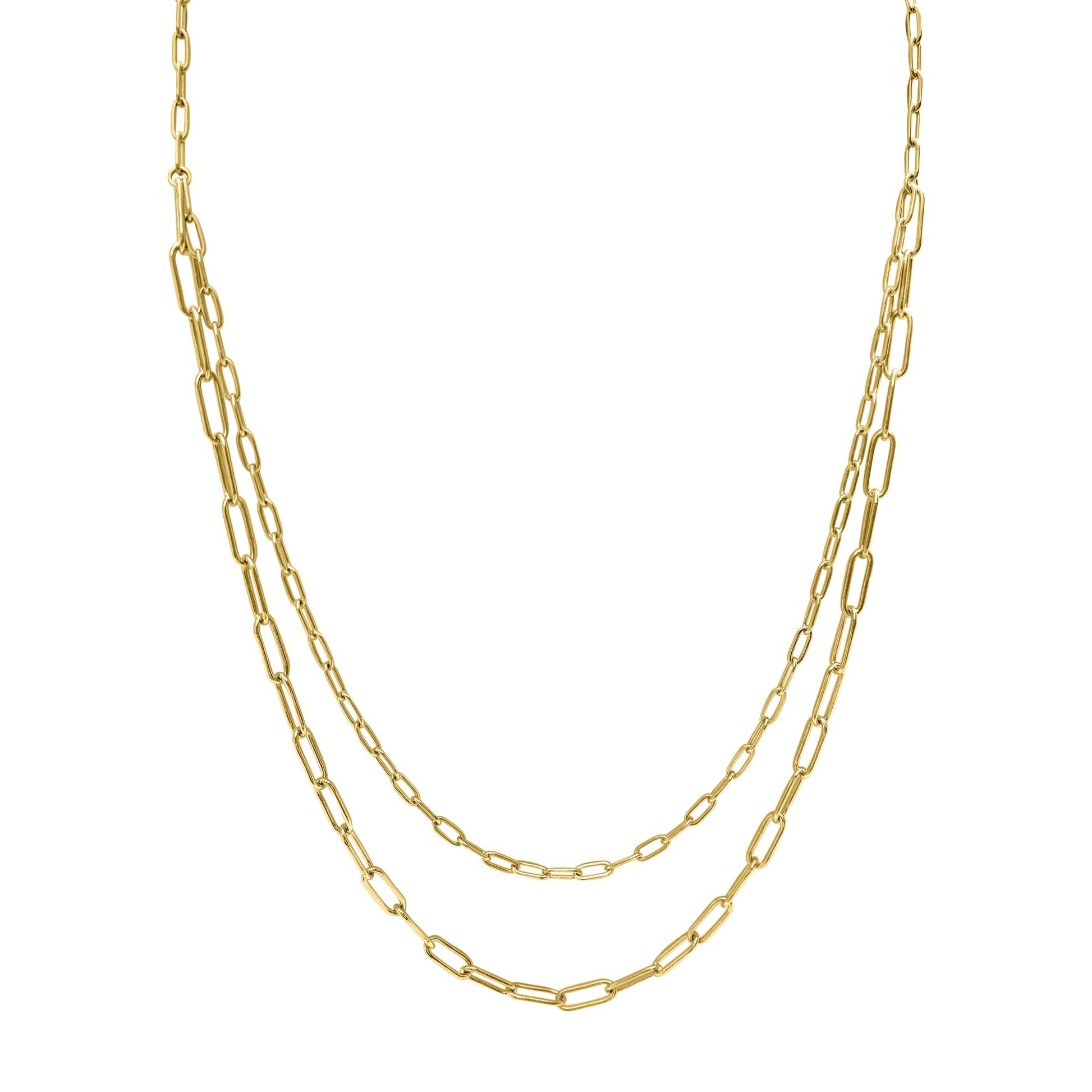 Stia Styled Simply Layers Paperclip Necklace