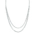 Stia Styled Simple Layers Paperclip Necklace Silver