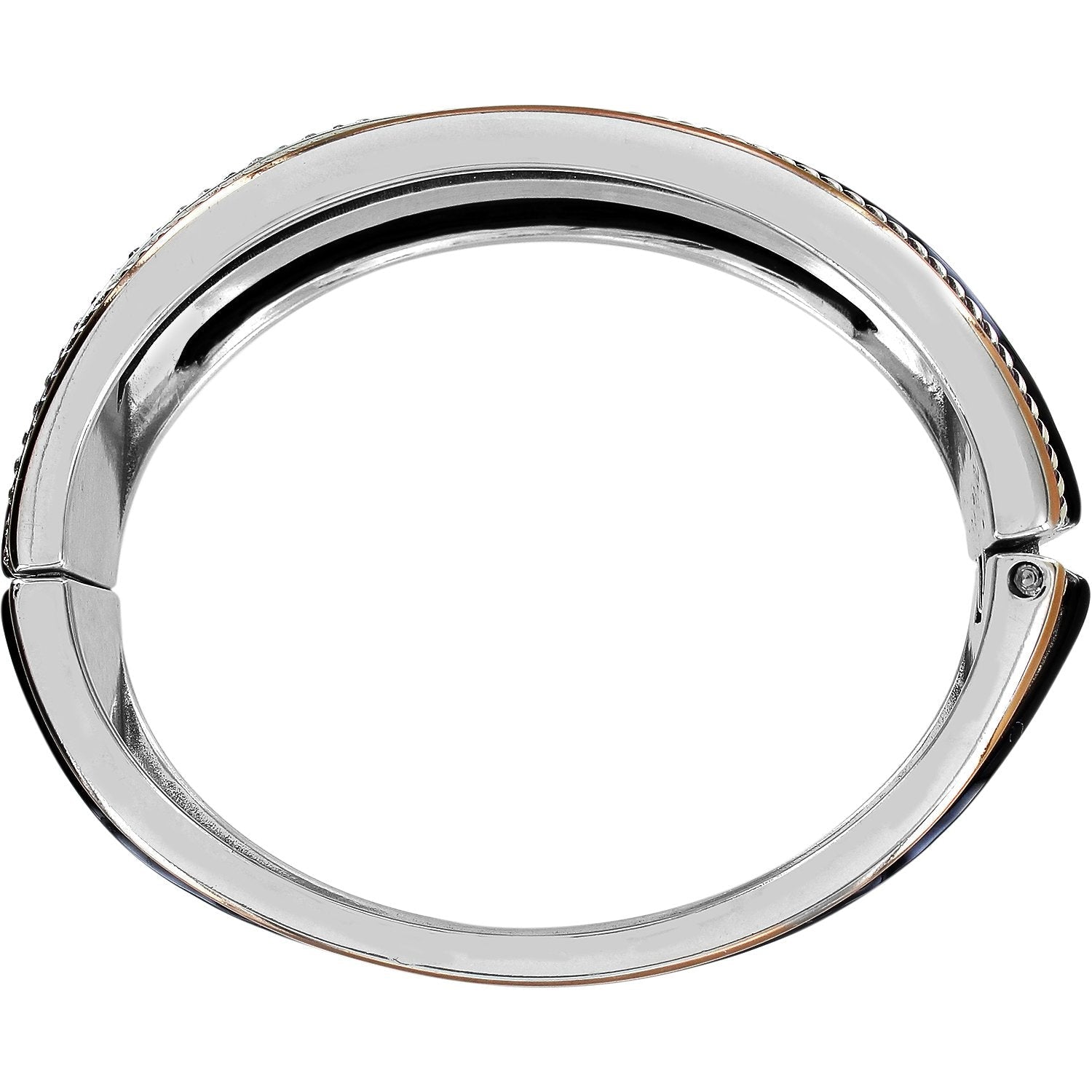 Neptune's Ring Black Hinged Bangle Bracelet Side View