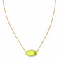 Elisa Color Burst Frame Short Pendant Necklace