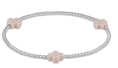 Signature Cross Sterling Pattern 2mm Bead Bracelet