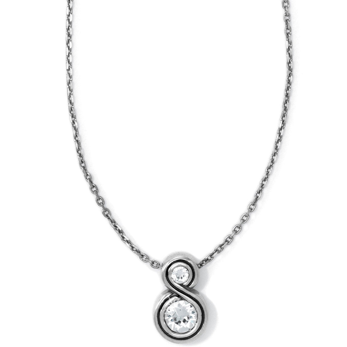 Infinity Sparkle Petite Necklace Front View